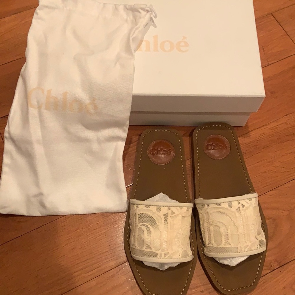 Chloe Lace sandal, worn once